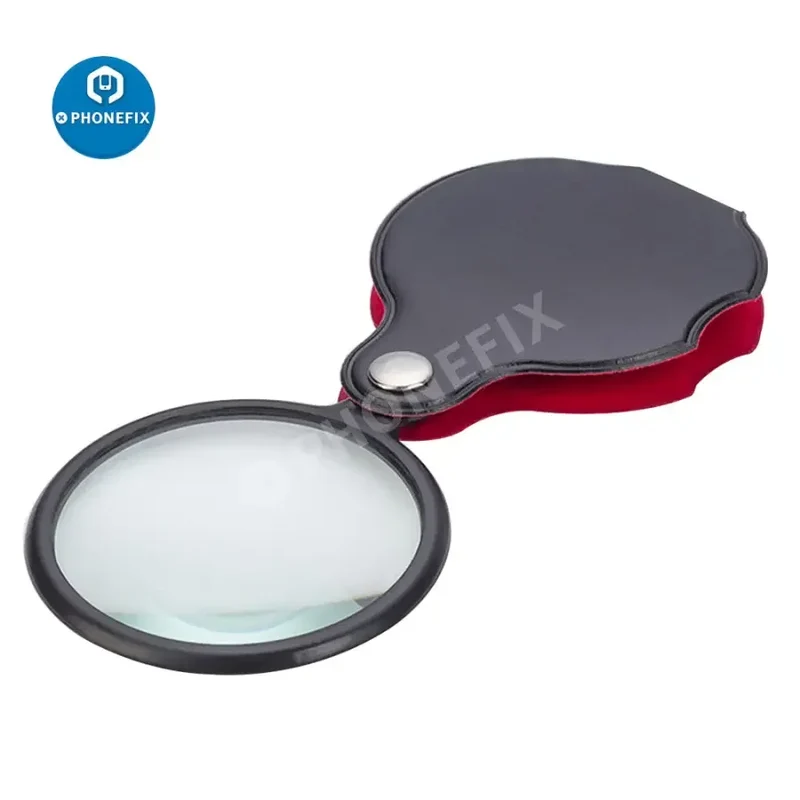 Loupe de poche multifonctionnelle 8X pour bijoux