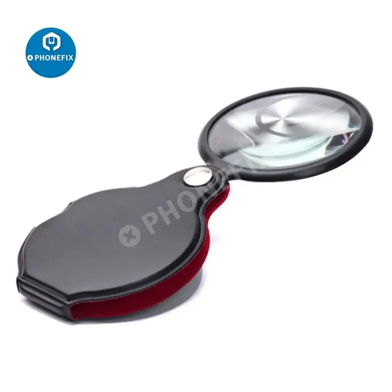 Loupe de poche multifonctionnelle 8X pour bijoux
