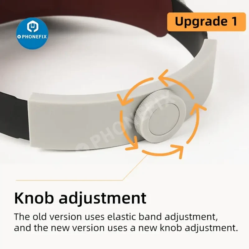 Loupe à LED 10X, style casque, pour réparation de téléphone