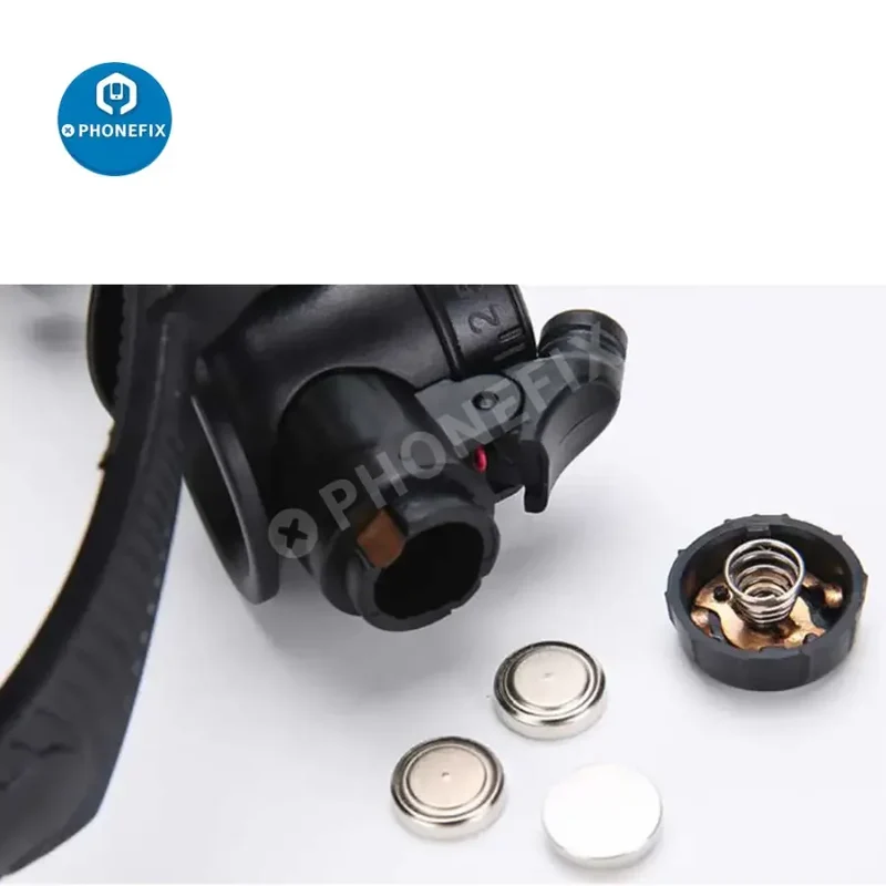 Loupe double LED multi-puissance 2.5X-25X pour la réparation de montres