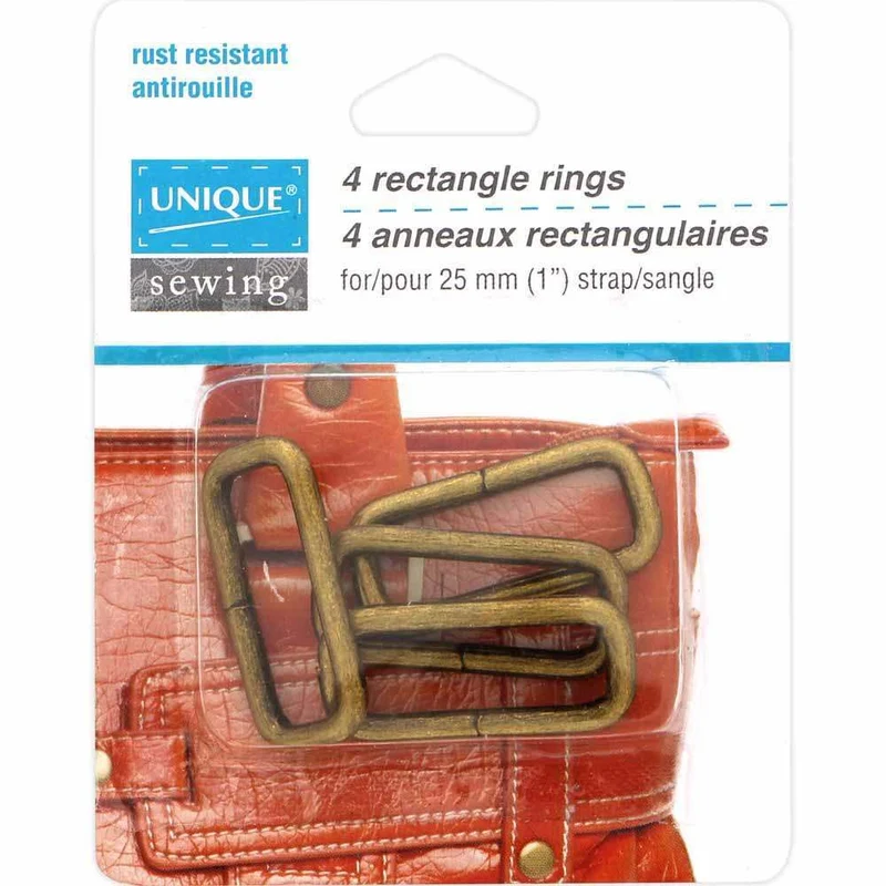 UNIQUE | Anneaux Rectangulaires | 25 mm (1 ″) | 4 pcs