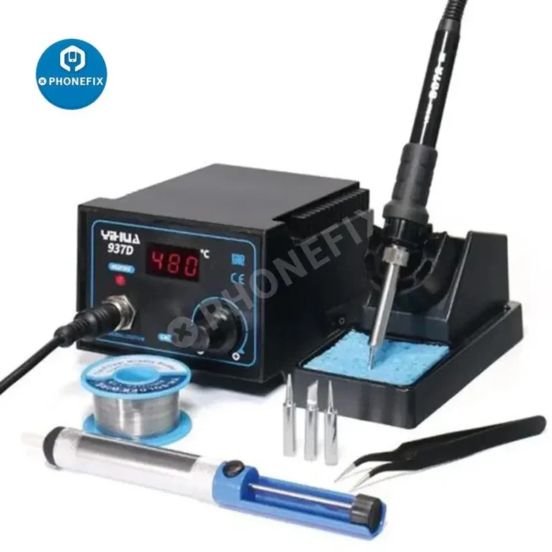 Station de soudage réglable YIHUA 936/937/939D avec kit d'outils de réparation