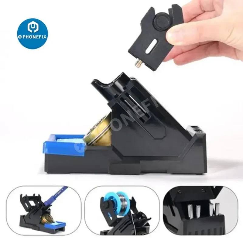 Support de fer à souder YIHUA avec éponge de nettoyage pour étain