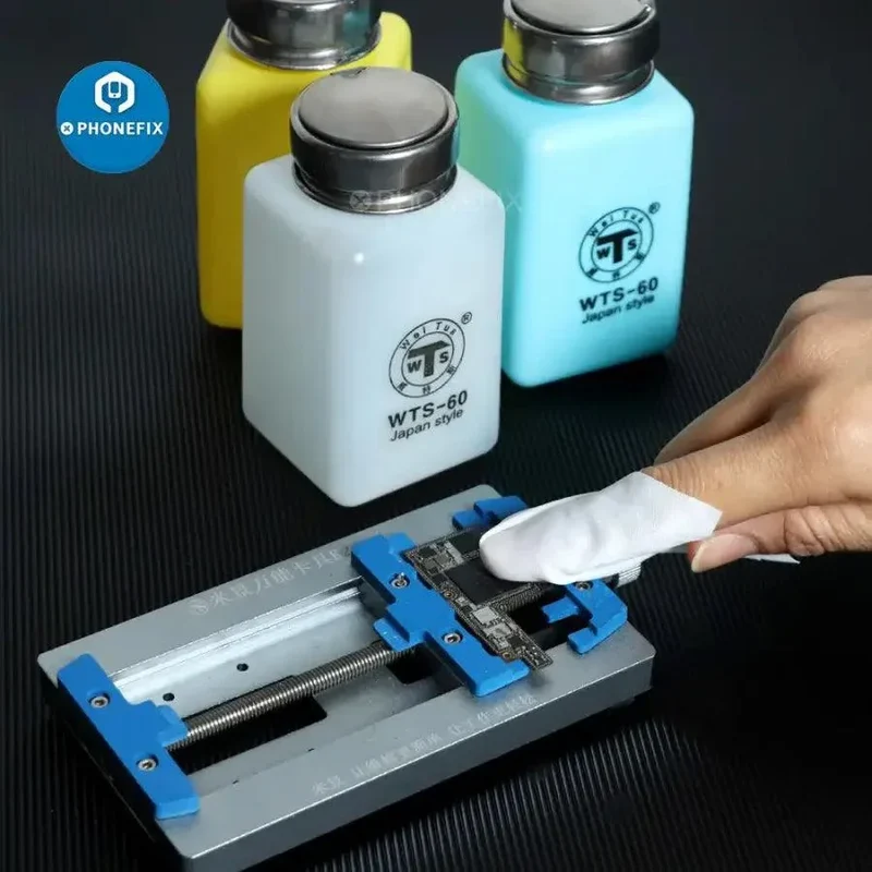 Bouteille d'alcool liquide de 180 ml, récipient en plastique pour réparation de téléphone