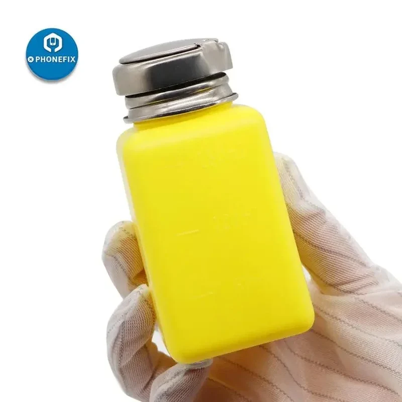 Bouteille d'alcool liquide de 180 ml, récipient en plastique pour réparation de téléphone