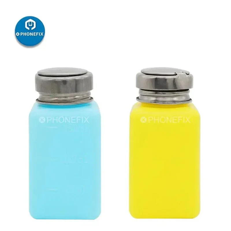 Bouteille d'alcool liquide de 180 ml, récipient en plastique pour réparation de téléphone