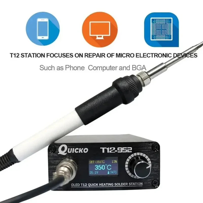 Station de soudage Quicko T12 Fer à souder numérique électronique OLED