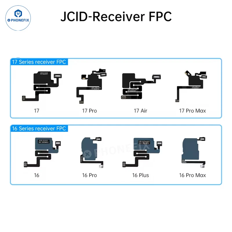 Réparation du câble flexible FPC du récepteur JC pour iPhone X-17 Pro Max, Face ID True Tone