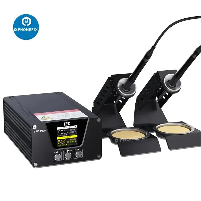 Station de soudage i2C T-12 Plus avec base à double poignée et pointes de fer
