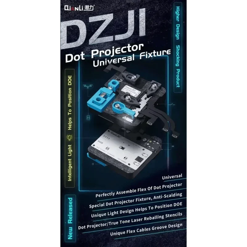 Projecteur de points universel Qianli pour iPhone X-12 Pro Max, réparation Face ID