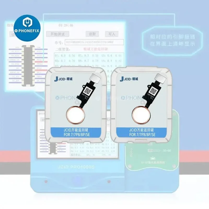 Câble flexible pour bouton d'accueil JCID 6e génération, édition 3D, pour iPhone 7/7P/8/8P