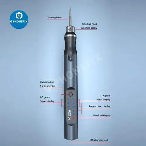 Outil de gravure portable, stylo de polissage électrique rechargeable à faire soi-même