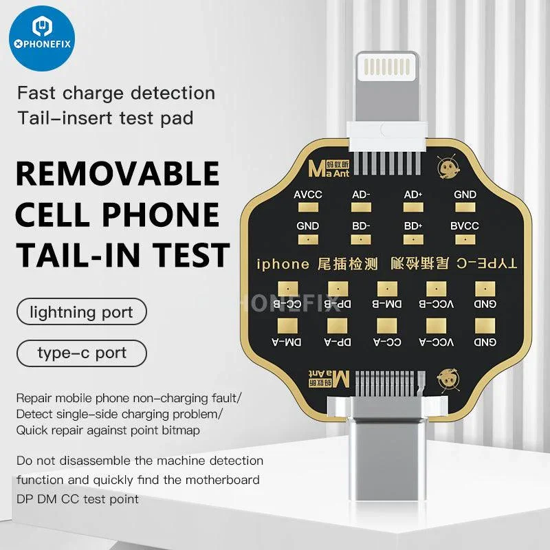 Carte de test flexible pour station d'accueil micro USB pour port de charge du téléphone U2