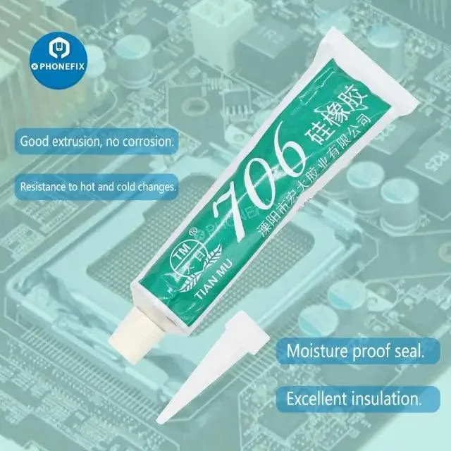 Colle d'étanchéité en caoutchouc de silicone industriel électronique