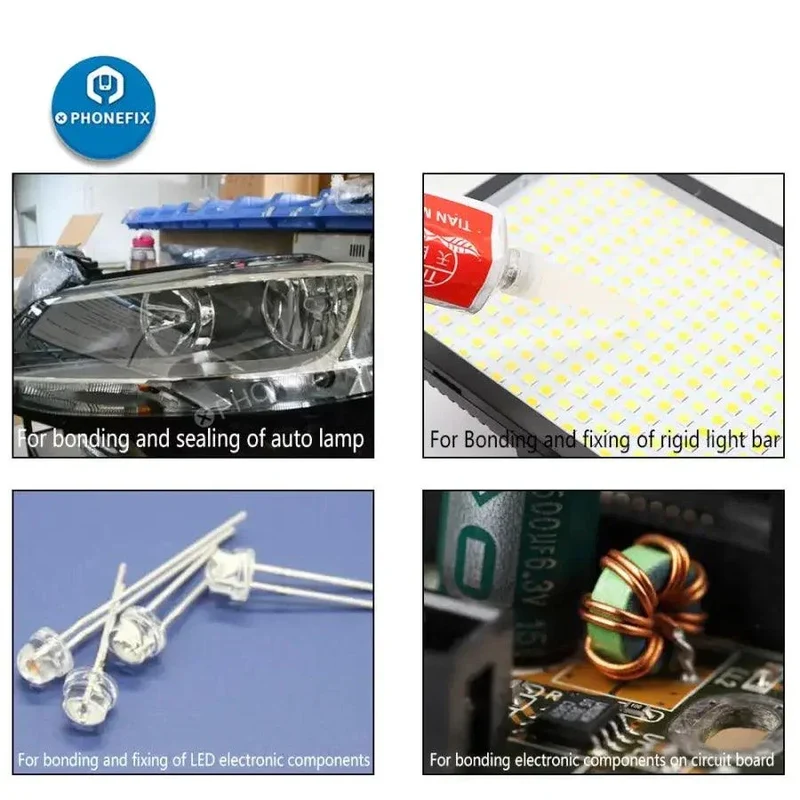 Colle d'étanchéité en caoutchouc de silicone industriel électronique
