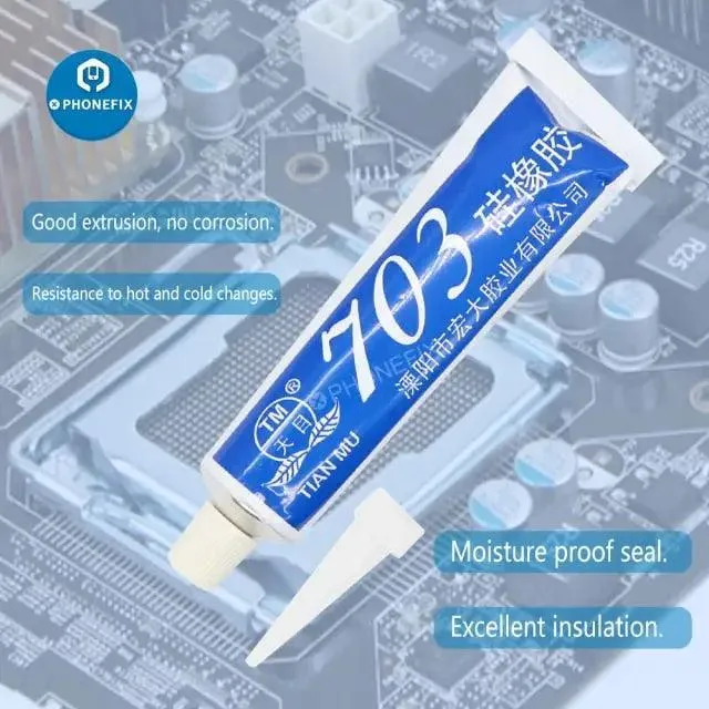 Colle d'étanchéité en caoutchouc de silicone industriel électronique