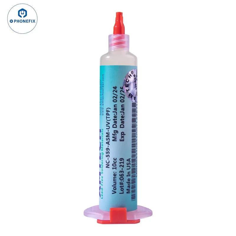 Pâte de flux de soudure sans plomb AMTECH NC-559 pour réparation de circuits imprimés BGA pour téléphones