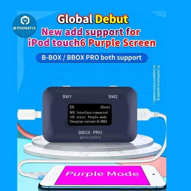 Outil JC B-BOX Pro iOS A7-A11 DFU, mode violet à une touche pour la réparation de l'iPhone et de l'iPad