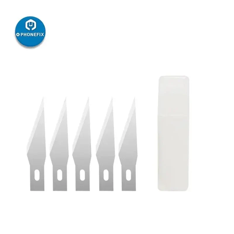 Scalpel en métal antidérapant, outils de réparation de circuits imprimés DIY avec 5 lames