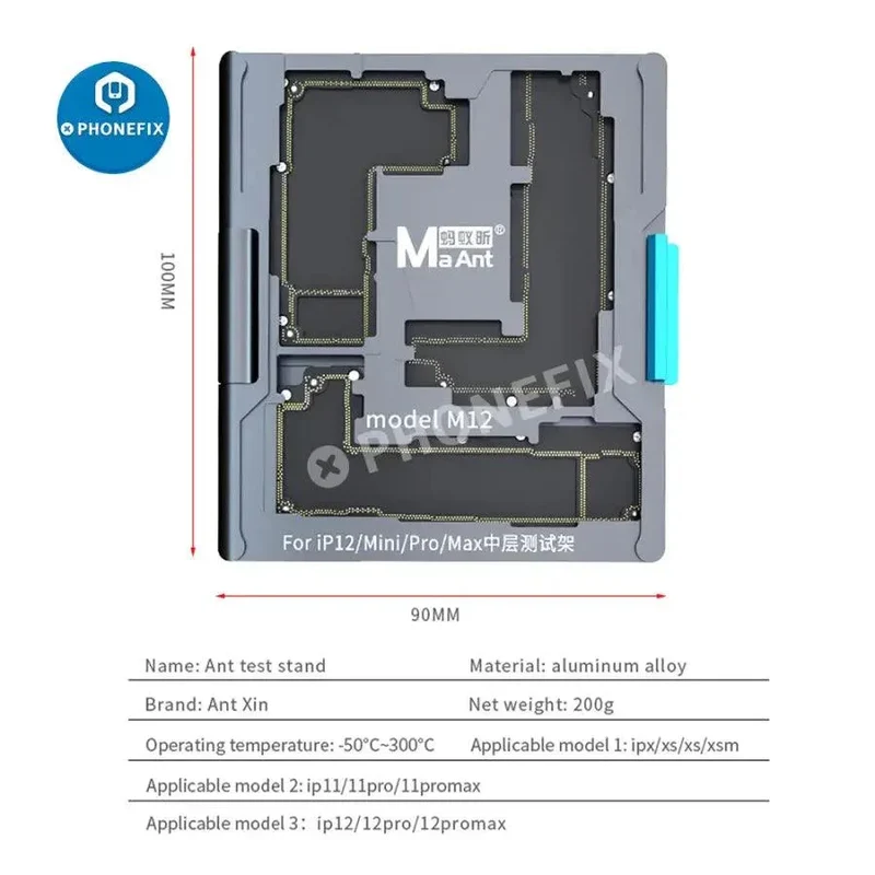 Plateforme de test multicouches pour carte mère MaAnt pour iPhone X-12 ProMax