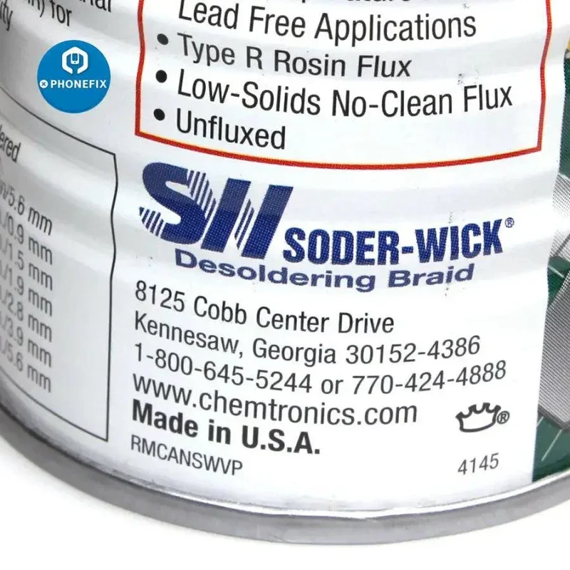 Fil d'aspiration SODER WICK SW 18025/35/45/55 Fil d'aspiration d'origine