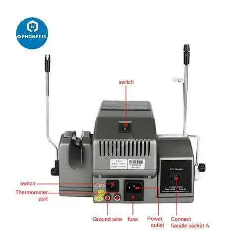 Station de soudage SUGON T3602 avec pointes de fer JBC T115 T210