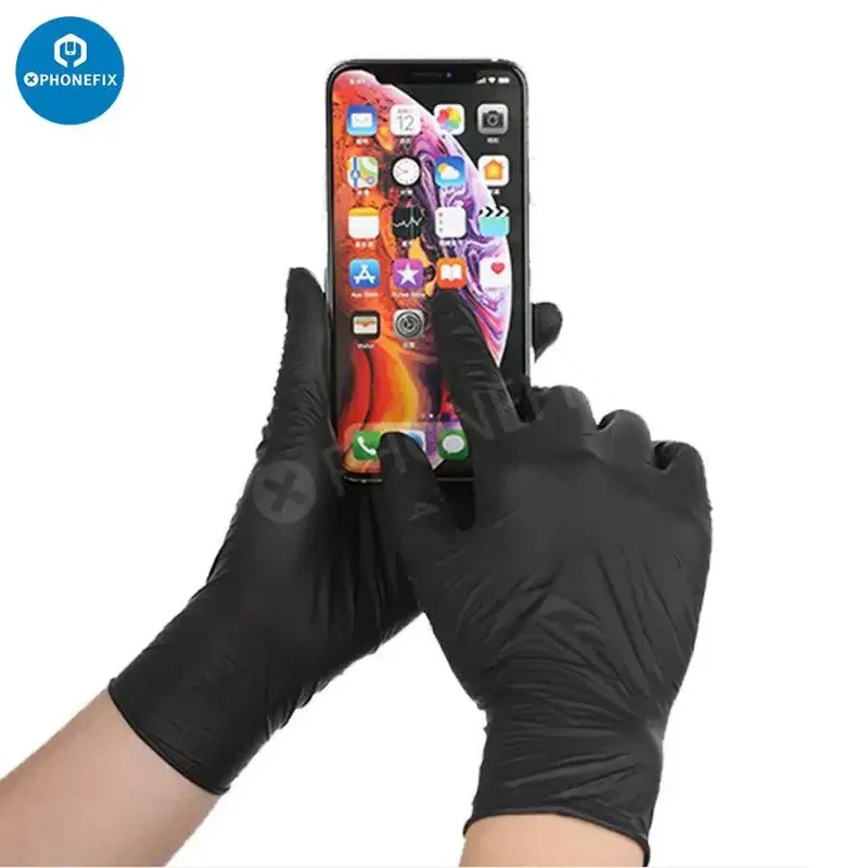 Gants jetables en latex et caoutchouc Gants de nettoyage antistatiques en PVC