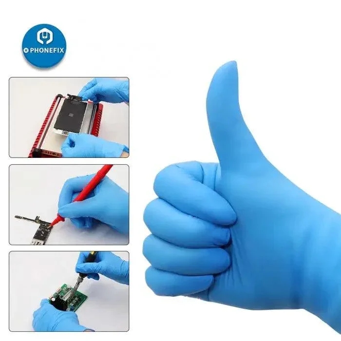 Gants jetables en latex et caoutchouc Gants de nettoyage antistatiques en PVC