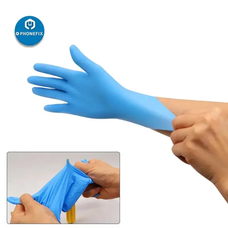 Gants jetables en latex et caoutchouc Gants de nettoyage antistatiques en PVC