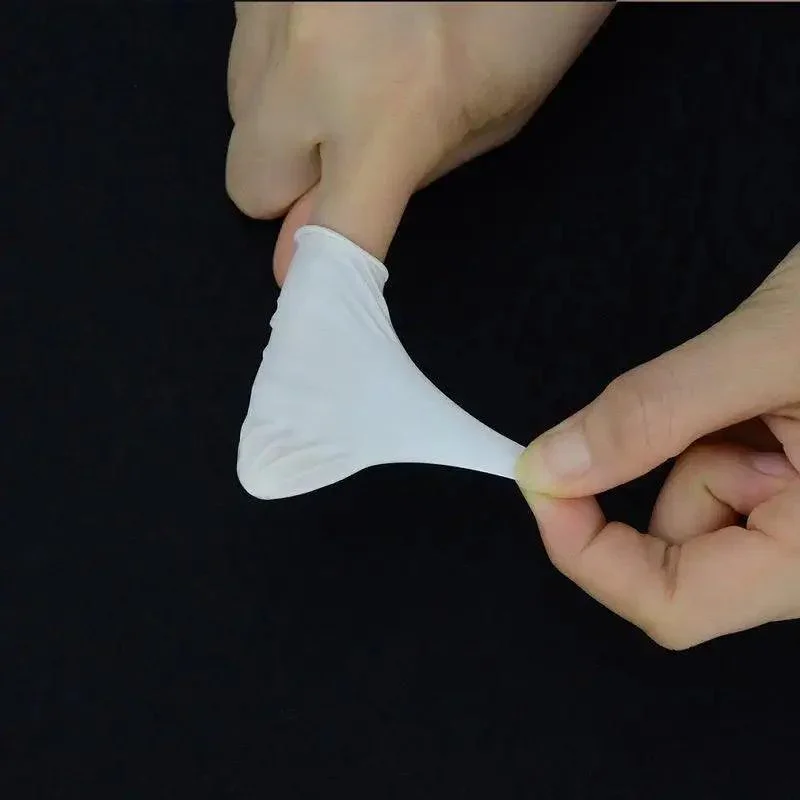 Gants de protection jetables en latex et caoutchouc pour les doigts