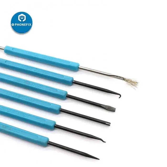 Kit d'outils auxiliaires pour le dessoudage de circuits imprimés, 6 pièces