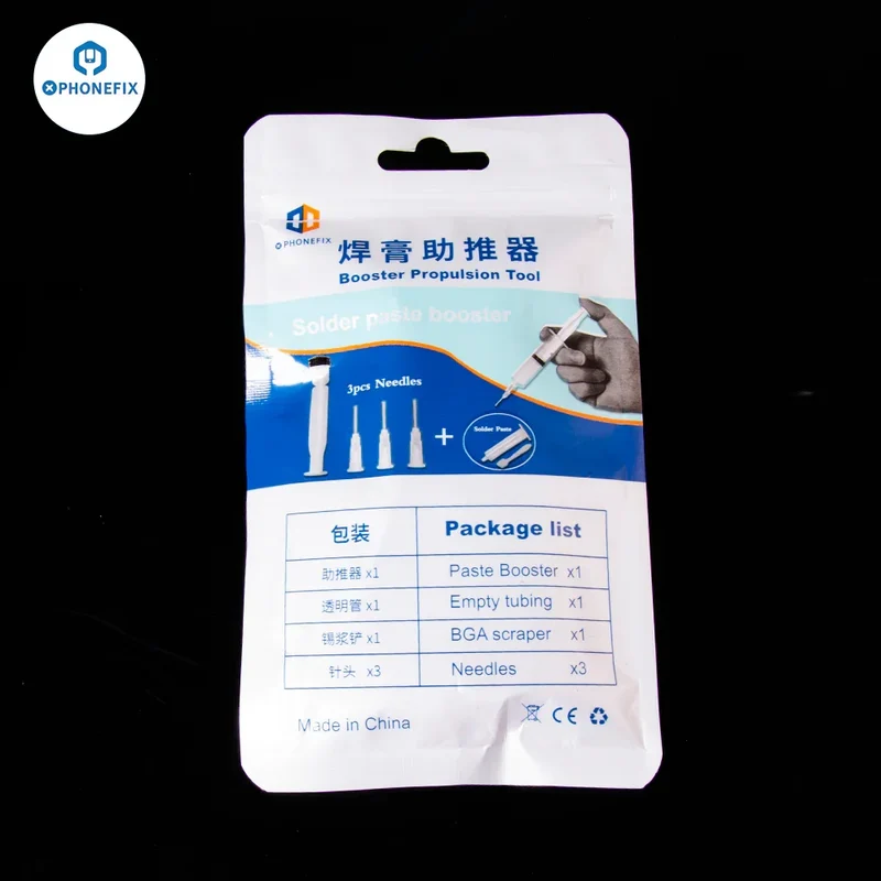 Distributeur de pâte à souder, seringue de flux, outil de propulsion de colle de soudage
