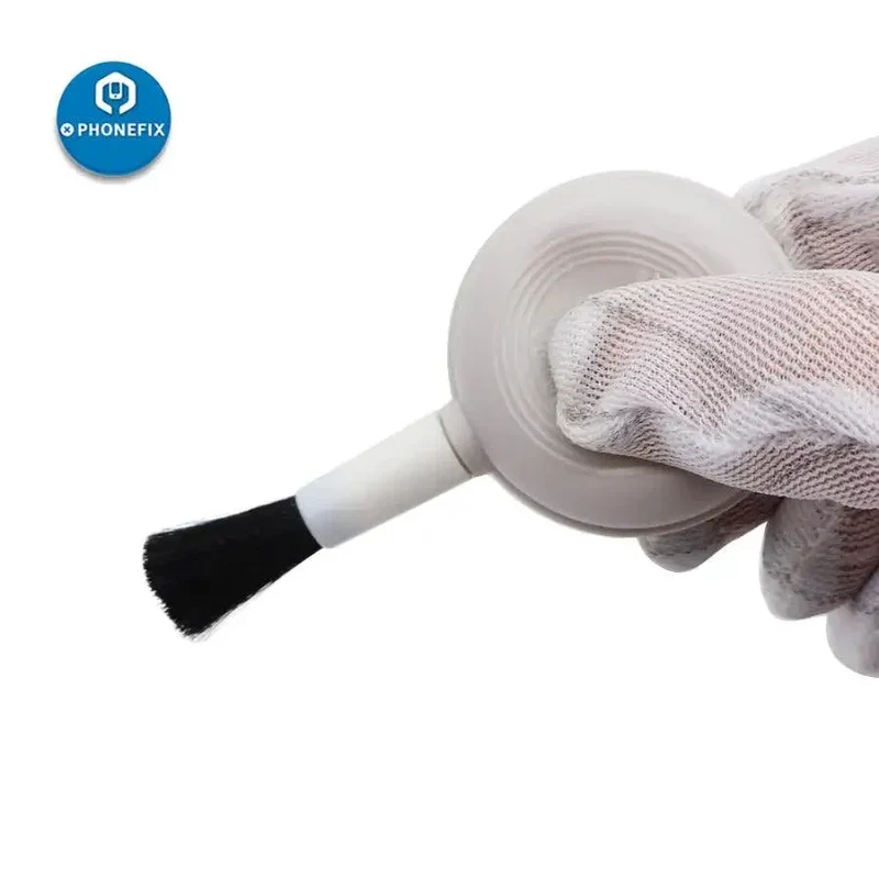 Brosse soufflante 2 en 1 pour nettoyer la poussière et les poussières des claviers et des appareils photo