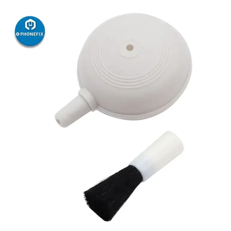 Brosse soufflante 2 en 1 pour nettoyer la poussière et les poussières des claviers et des appareils photo