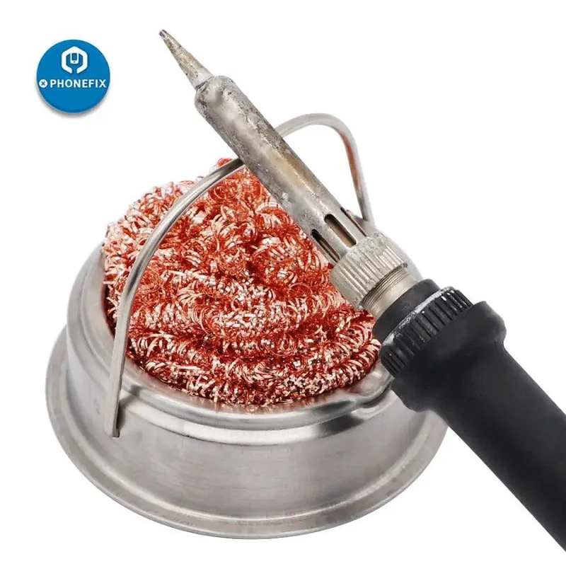 Bille de fil d'acier pour fer à souder, outil de nettoyage et de réparation de circuits imprimés