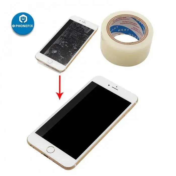 Outil de collage pour écran LCD, film PE, ruban adhésif anti-poussière pour écran de téléphone