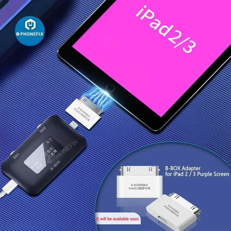 Outil JC B-BOX C3 DFU noir, une touche pour le mode violet pour iOS A7-A11
