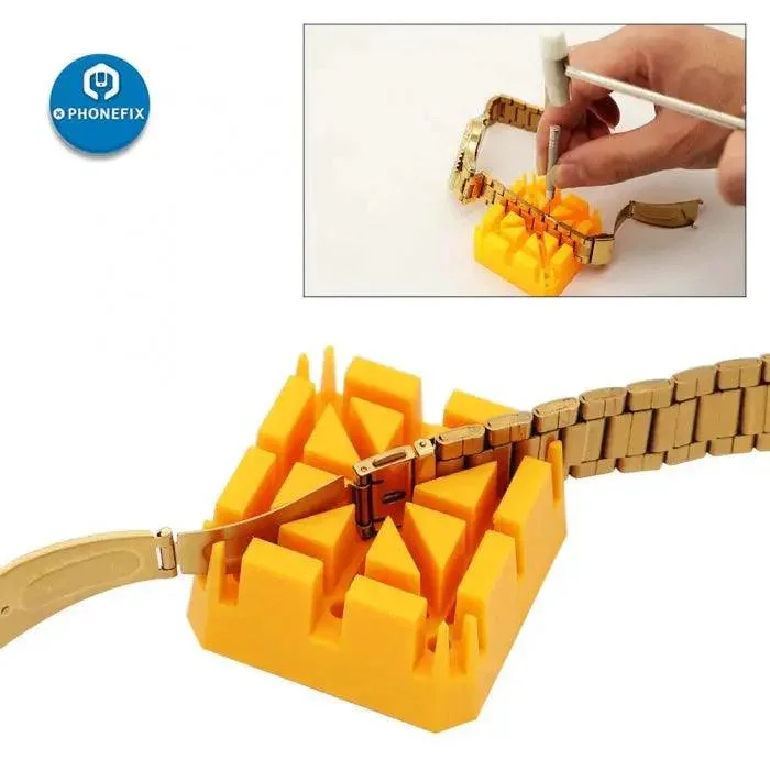 Outil de réparation de maillons de bracelet de montre, support de bracelet de montre
