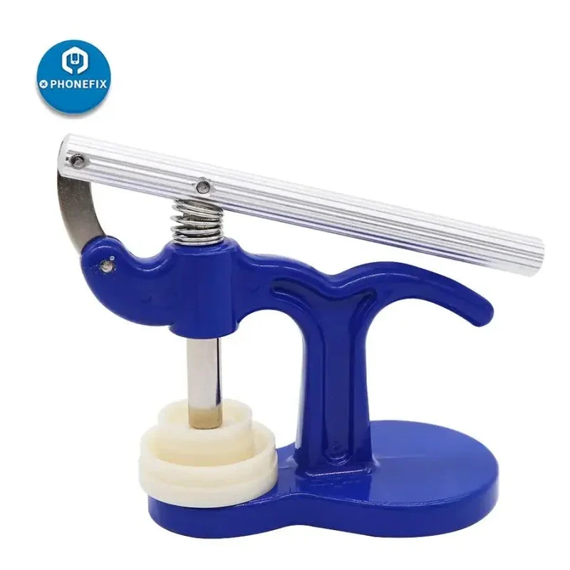 Ensemble de presses d'horloger pour boîtier en plastique et verre cristal