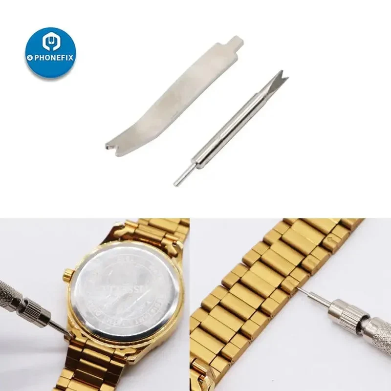 Outil de réparation de montre, barre à ressort en aiguille de pin, ensemble de barre à ressort pour bracelet de montre