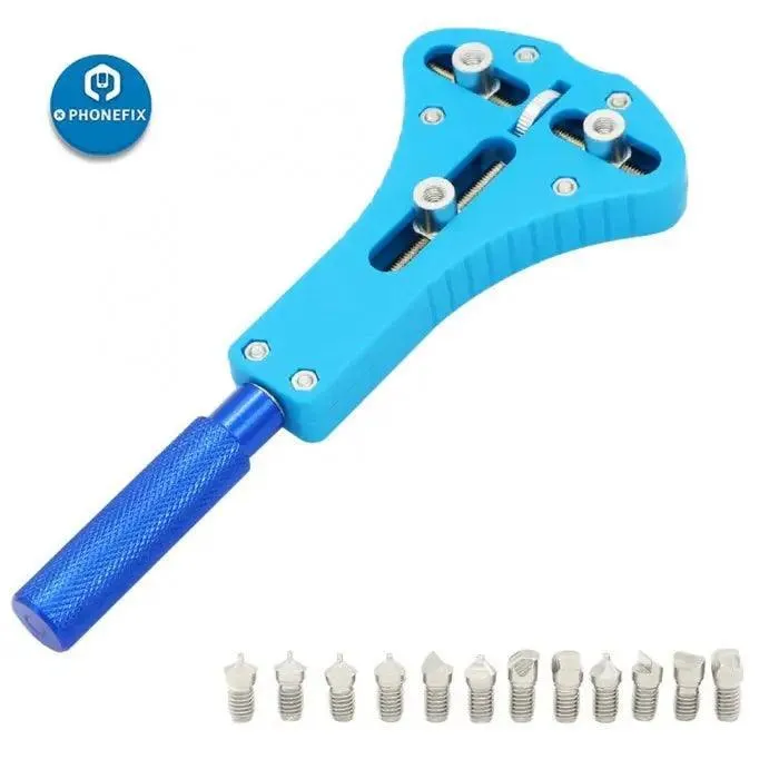 Clé de réparation de montre à 12 griffes pour outils de remplacement de pile de montre