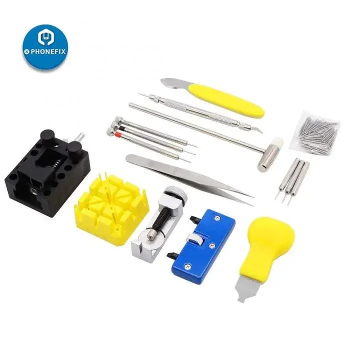 Kit d'outils de réparation pour horloger, 168 pièces, extracteur de goupilles de maillons de montre