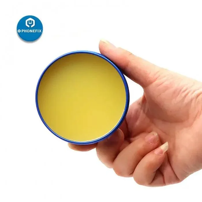 Pâte fondante à base de colophane pour réparation de soudures de circuits imprimés de téléphones