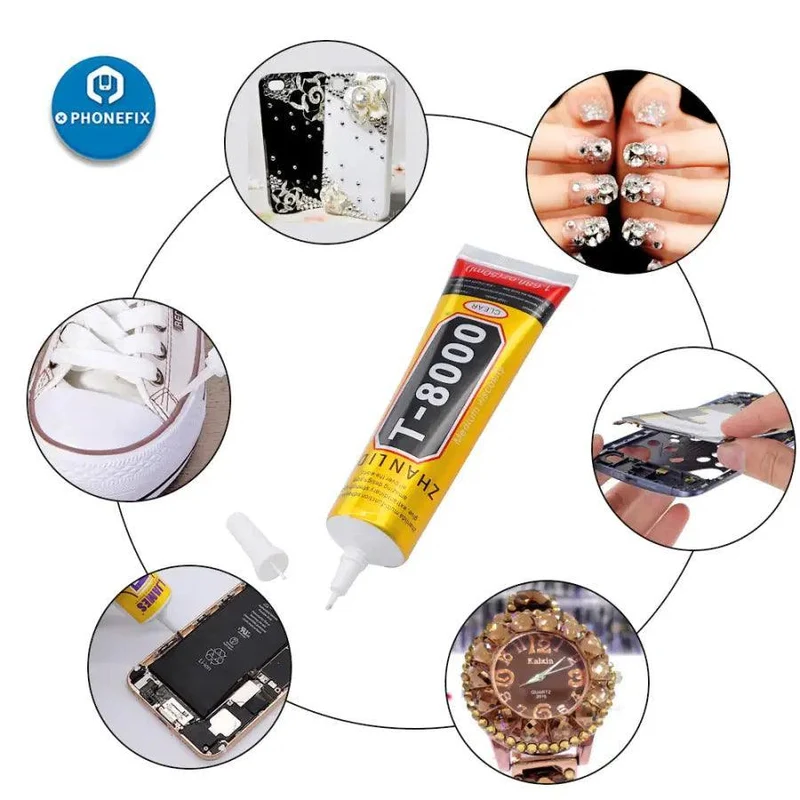 Colle liquide transparente pour écran de téléphone B7000 E8000 T8000