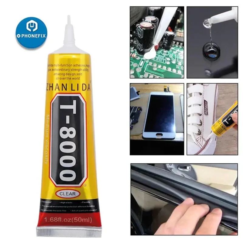 Colle liquide transparente pour écran de téléphone B7000 E8000 T8000