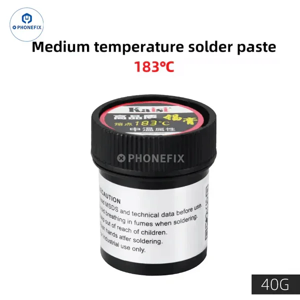Flux de pâte à souder BGA sans plomb hautes et basses températures 138℃ 183℃ 217℃