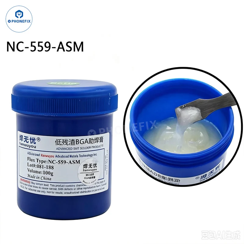 Pâte à souder BGA en seringue OEM RMA-223 NC-559-ASM Flux