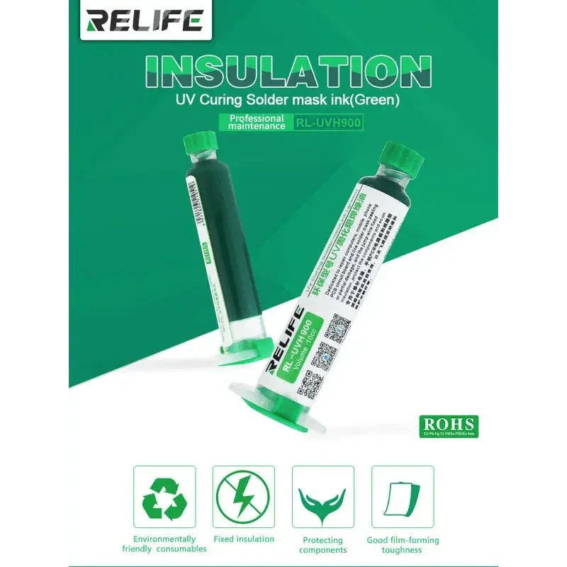 Encre de masque de soudure à séchage UV pour circuits imprimés Relife RL-UVH900