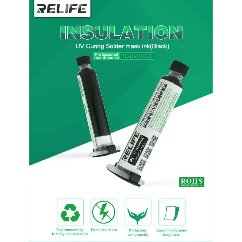 Encre de masque de soudure à séchage UV pour circuits imprimés Relife RL-UVH900