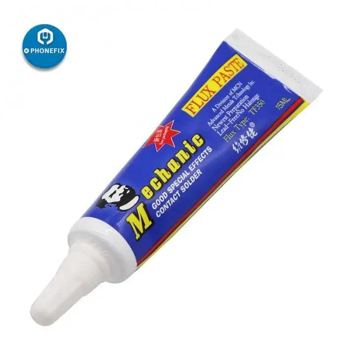 Pâte de flux de soudure BGA sans plomb Mechanic TF350 15 ml avec aiguille à tuyau